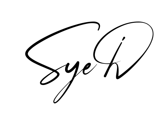 Handwritten-looking Syed signature idea