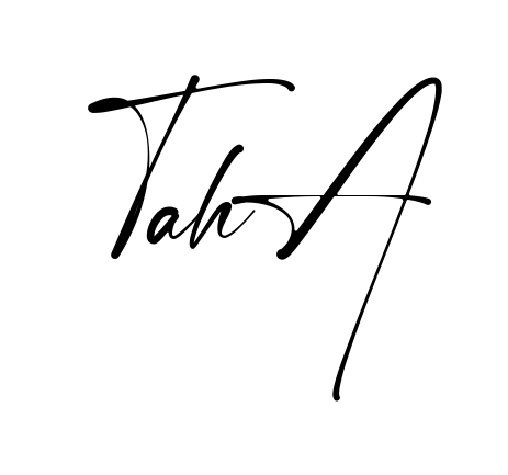 Handwritten-looking Taha signature idea