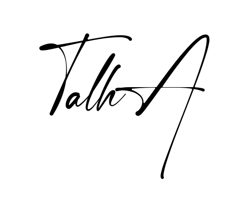 Handwritten-looking Talha signature idea
