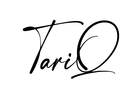 Handwritten-looking Tariq signature idea