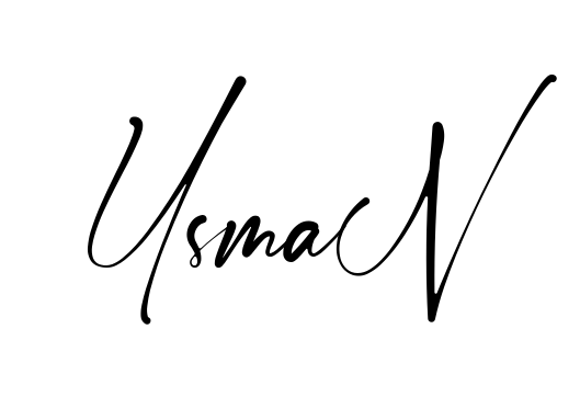 Handwritten-looking Usman signature idea
