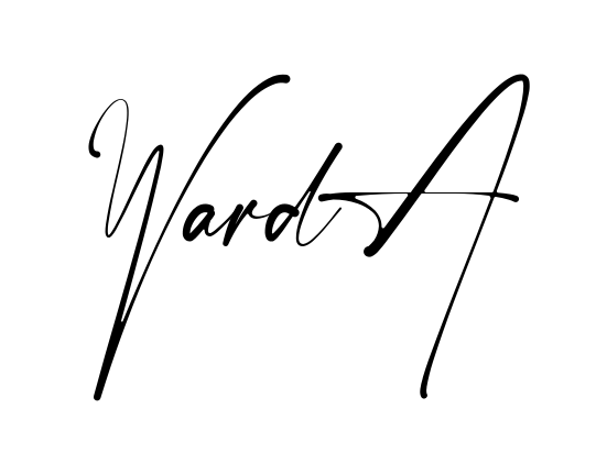 Handwritten-looking Warda signature idea
