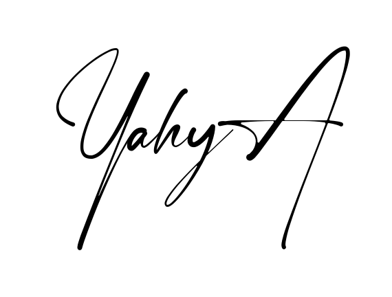 Handwritten-looking Yahya signature idea