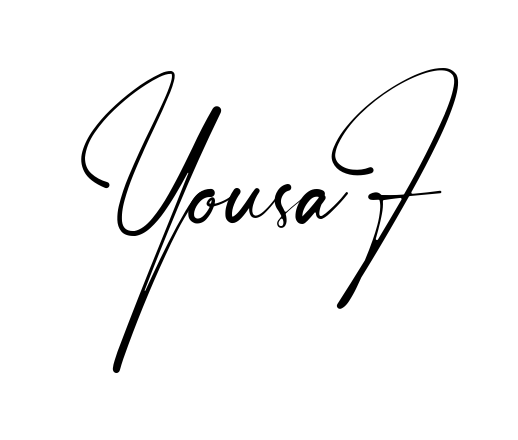 Handwritten-looking Yousaf signature idea