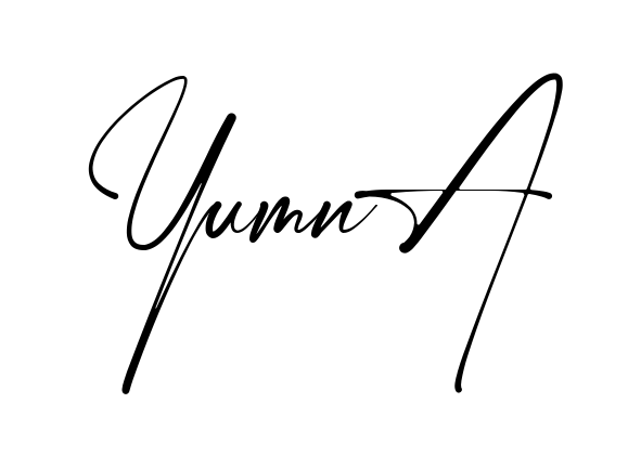 Handwritten-looking Yumna signature idea
