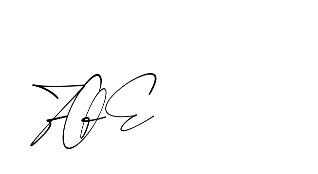 Handwritten-looking Zoe signature idea