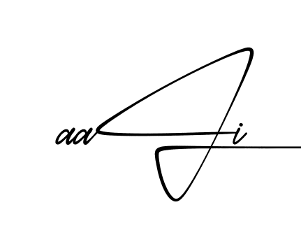 A Ali beautiful handwritten signature design