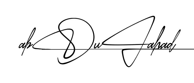 Modern Abdul Ahad signature style