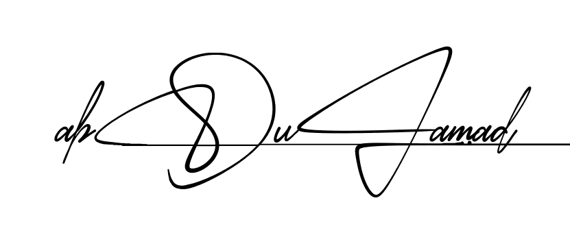 Modern Abdul Samad signature style