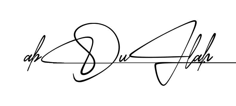 Modern Abdullah signature style