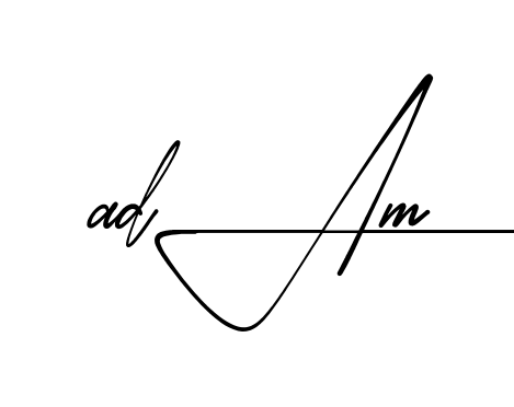 Modern Adam signature style