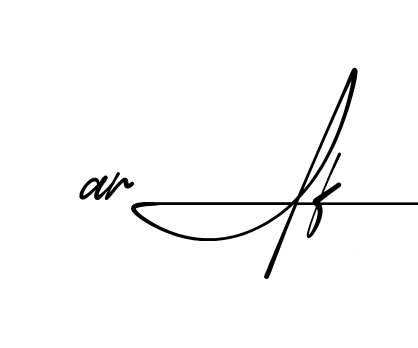 Modern Arif signature style