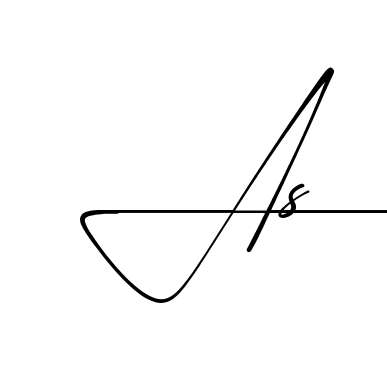 As beautiful handwritten signature design