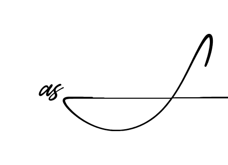 As S beautiful handwritten signature design