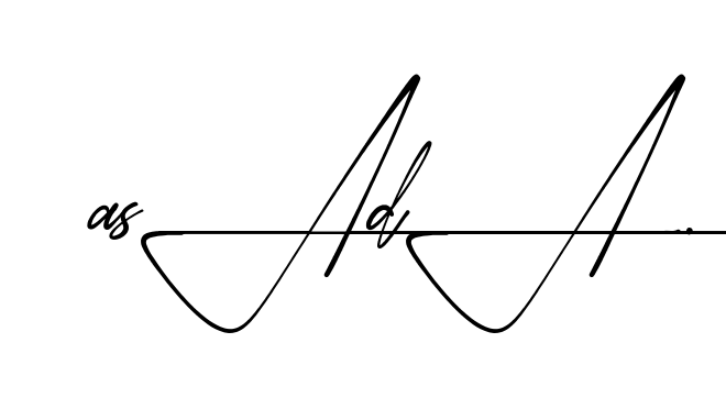 Asad A beautiful handwritten signature design