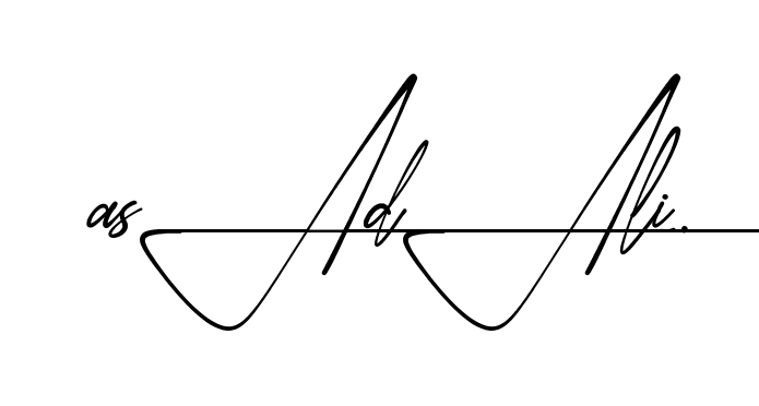 Asad Ali beautiful handwritten signature design