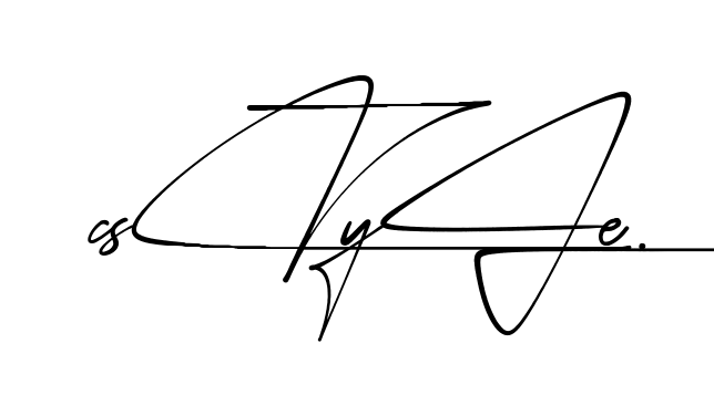C Style beautiful handwritten signature design