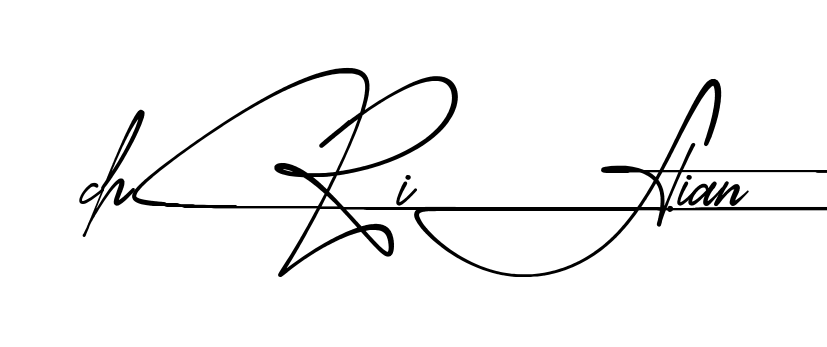 Modern Christian signature style