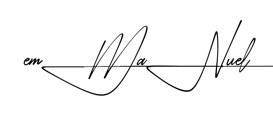 Modern Emmanuel signature style