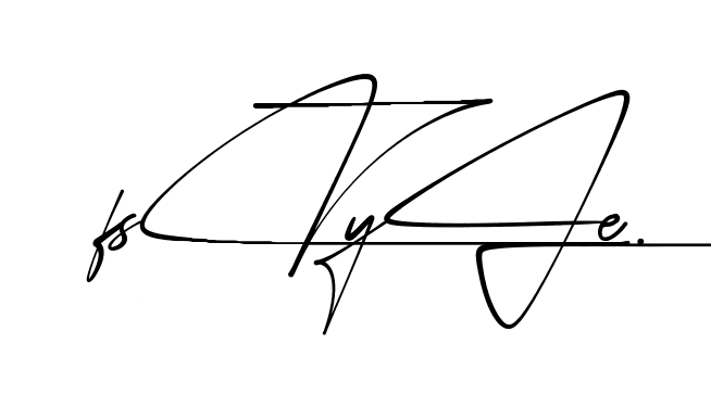 F Style beautiful handwritten signature design