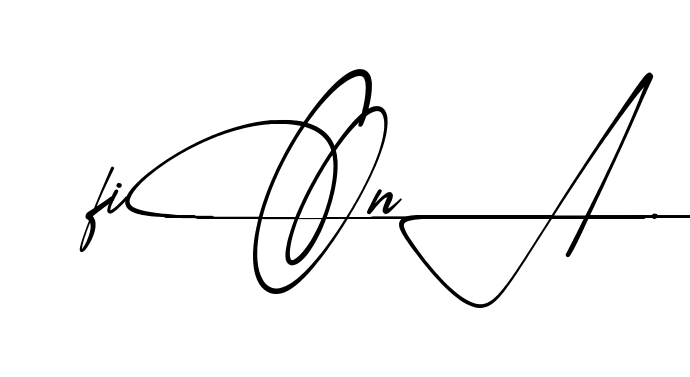 Fiona beautiful handwritten signature design