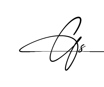 G S beautiful handwritten signature design