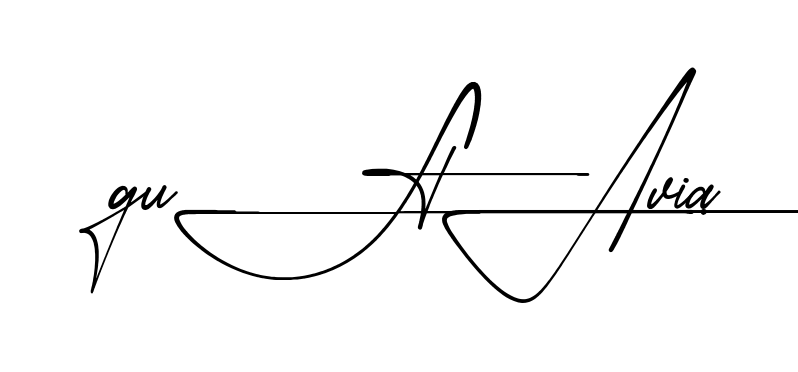 Gustavia beautiful handwritten signature design