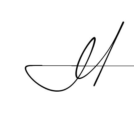 H beautiful handwritten signature design