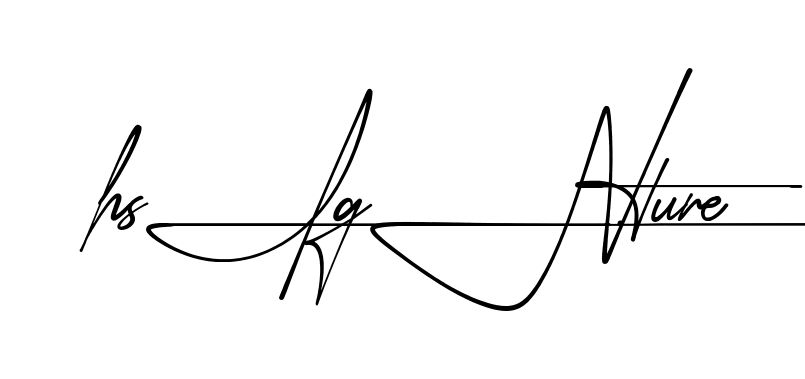 H Signature beautiful handwritten signature design