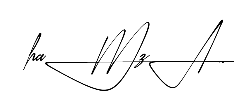 Modern Hamza signature style