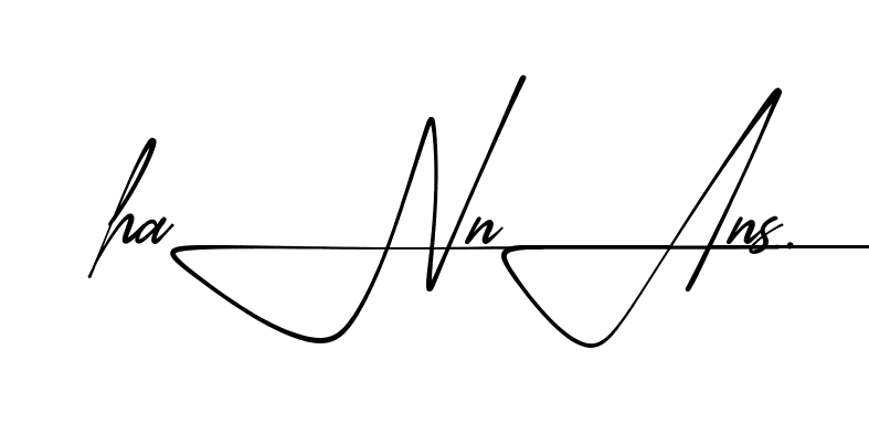 Hannan S beautiful handwritten signature design