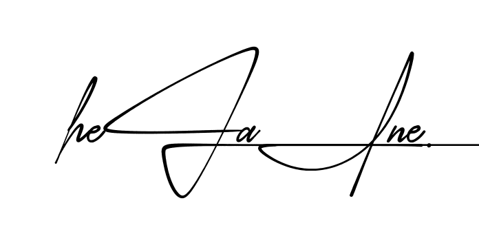 Helaine beautiful handwritten signature design