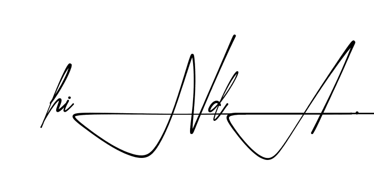 Hinda beautiful handwritten signature design