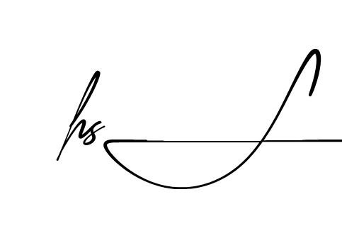 Hs S beautiful handwritten signature design