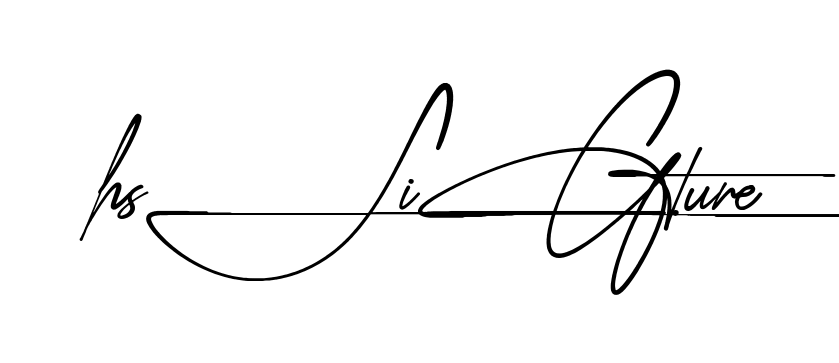 Hs Signature beautiful handwritten signature design