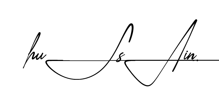 Modern Hussain signature style