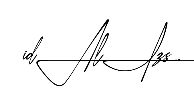 Idaliz S beautiful handwritten signature design