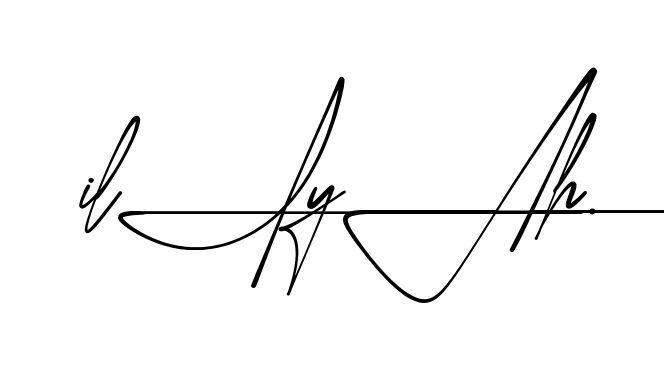 Iliyah beautiful handwritten signature design