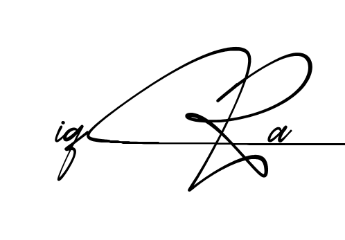 Modern Iqra signature style
