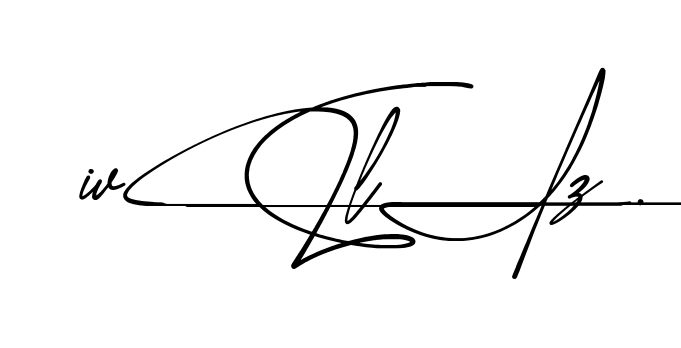 Iveliz beautiful handwritten signature design