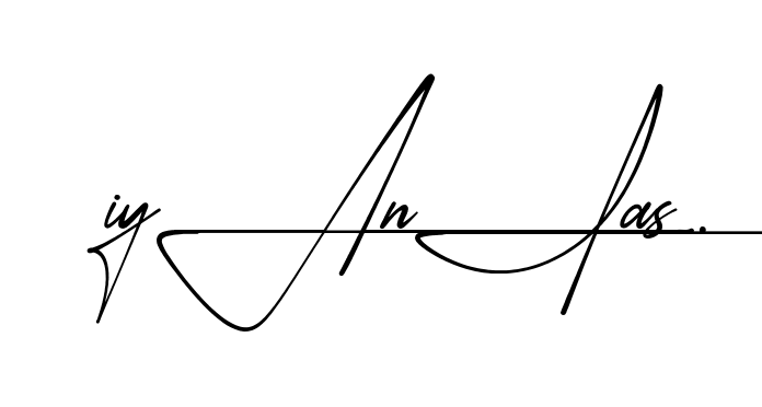 Iyania S beautiful handwritten signature design