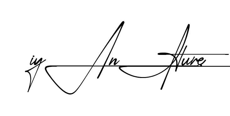 Iyania Signature beautiful handwritten signature design