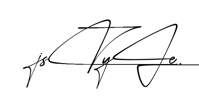 J Style beautiful handwritten signature design