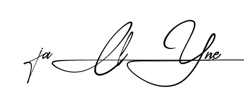 Jaclyne beautiful handwritten signature design