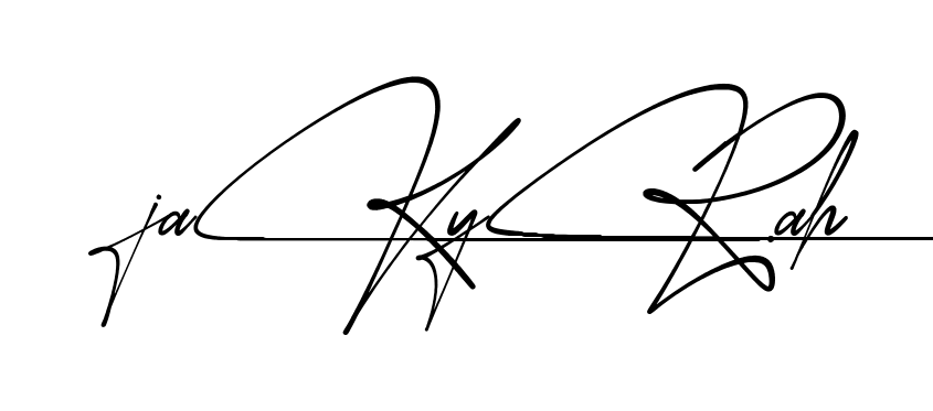 Jakyrah beautiful handwritten signature design