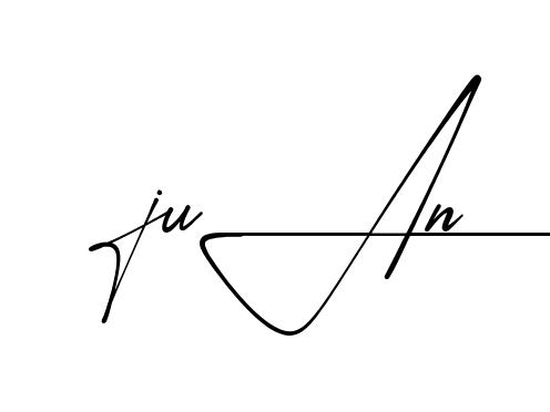 Modern Juan signature style