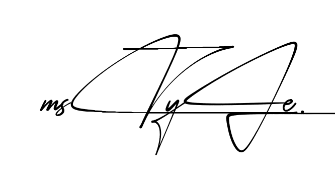 M Style beautiful handwritten signature design