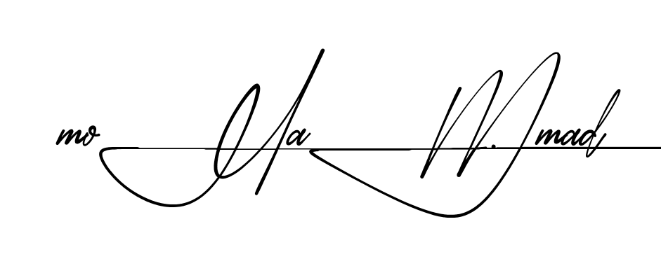 Modern Mohammad signature style