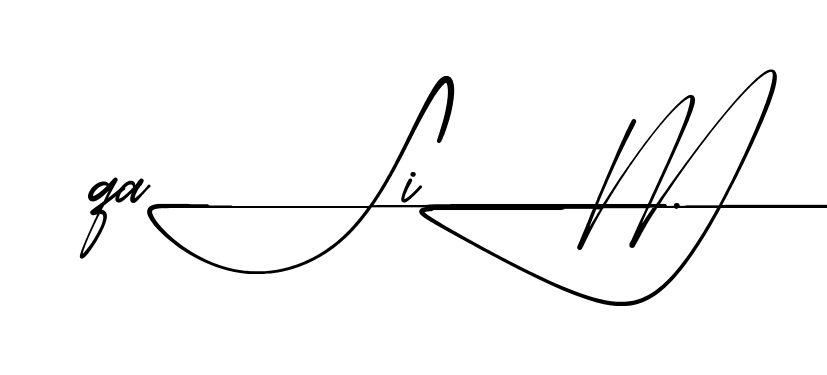 Modern Qasim signature style