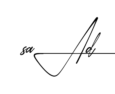 Modern Saad signature style